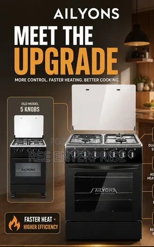 50*55** Ailyons 3+1 Standing Cooker With Electric Oven