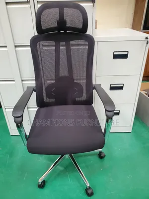 Vortex Mesh Chrome Support Ergonomic Chair