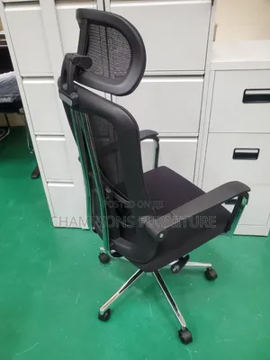 Vortex Mesh Chrome Support Ergonomic Chair