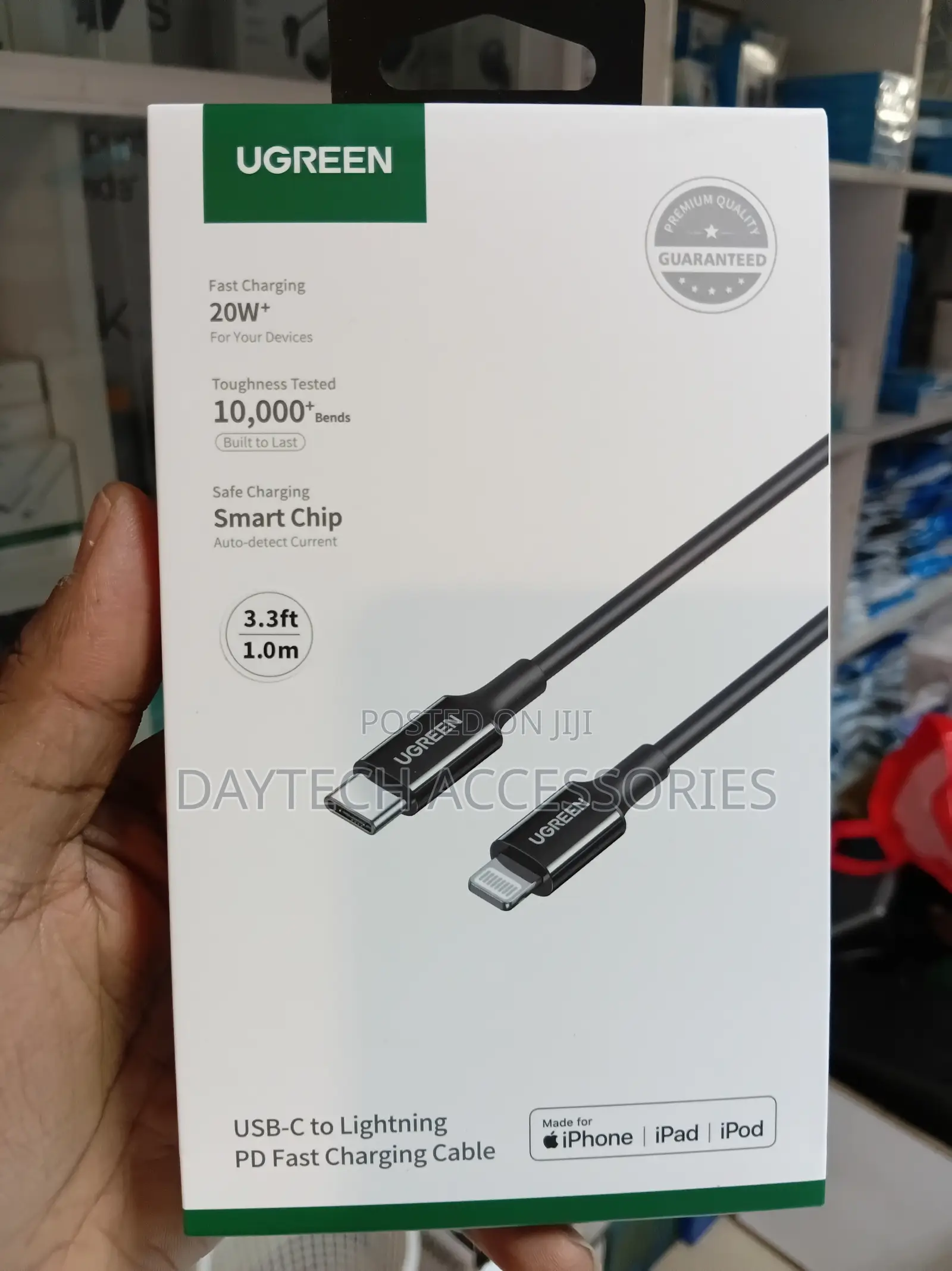 UGREEN USB-C to Lightning PD Fast Charging Cable (3.3ft / 1.0m)