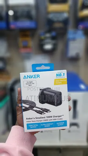 Anker Smallest Nano Charger 100watts+USB-C-USB-C Cable