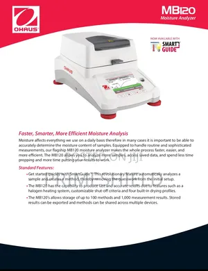 Ohaus Mb120 Halogen Moisture Analyzer