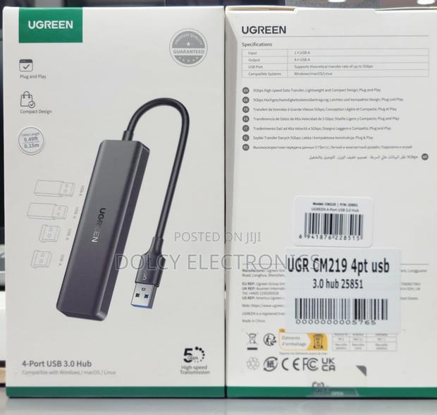 Ugreen 25851 Port USB Hub 5 GBPS DATA TRANSFER