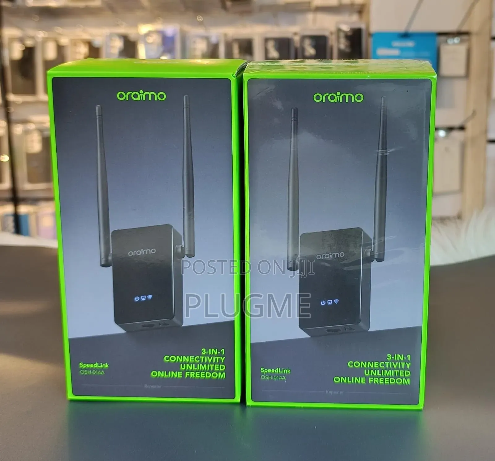Oraimo Speedlink(osh-014a)
 3 IN 1 Integrated AP Relay and Router