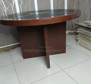 Meeting Table; Round Imported Mahogany 4 Seater Meeting Table