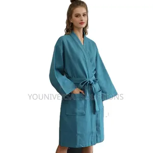 Cotton Bathrobe
Size XL 
*Blue and Navy Blue*
