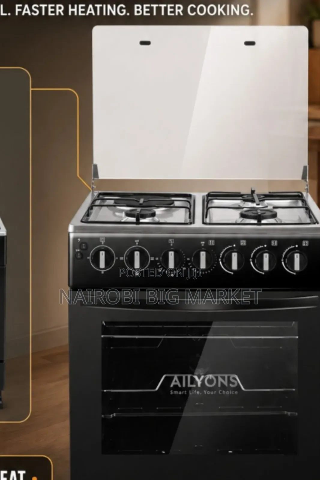 50*55 Ailyons 3+1 Standing Cooker