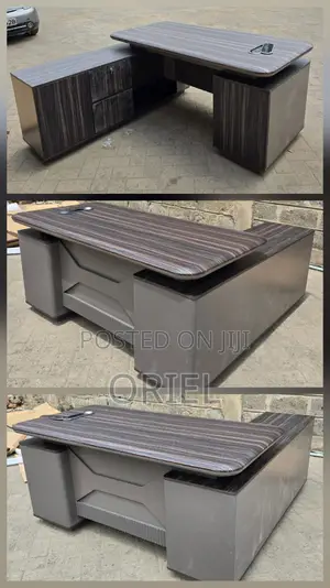 Office Desk : 1600mm Executive Office Black Table