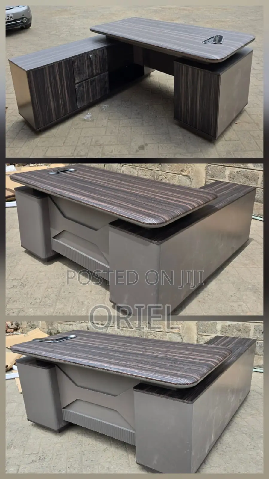 Office Desk : 1600mm Executive Office Black Table
