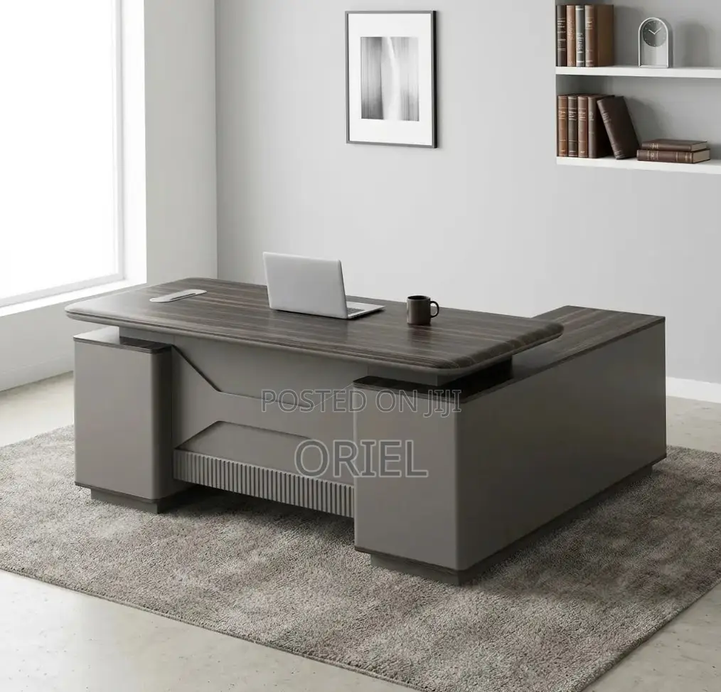 Office Desk : 1600mm Executive Office Black Table