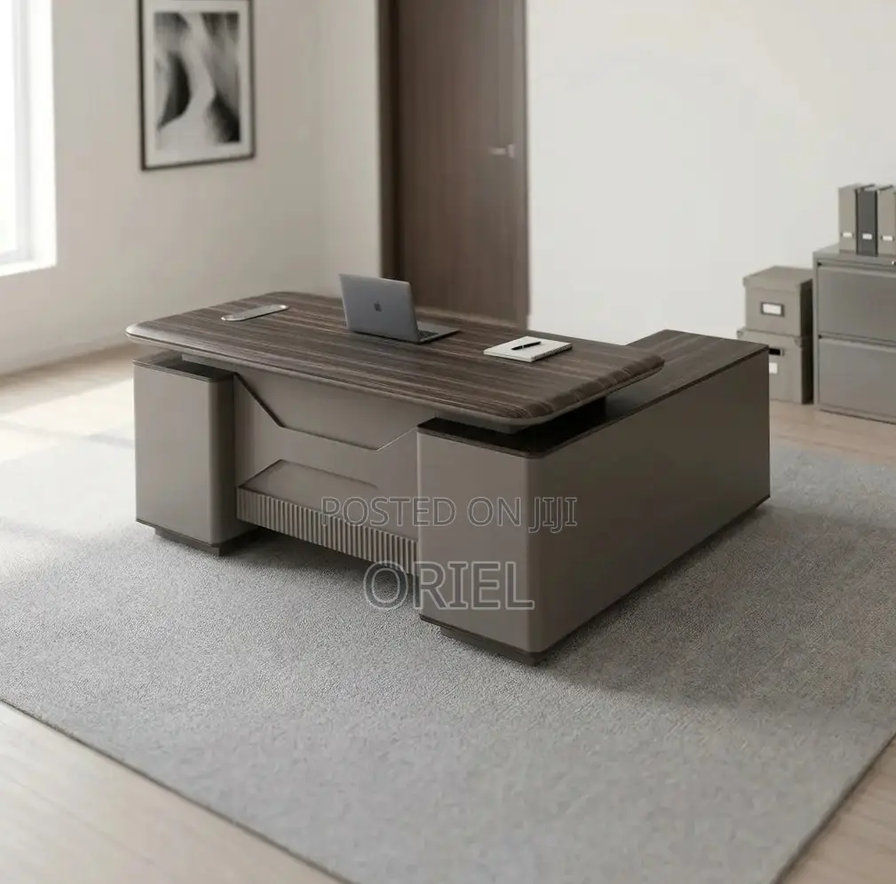 Office Desk : 1600mm Executive Office Black Table