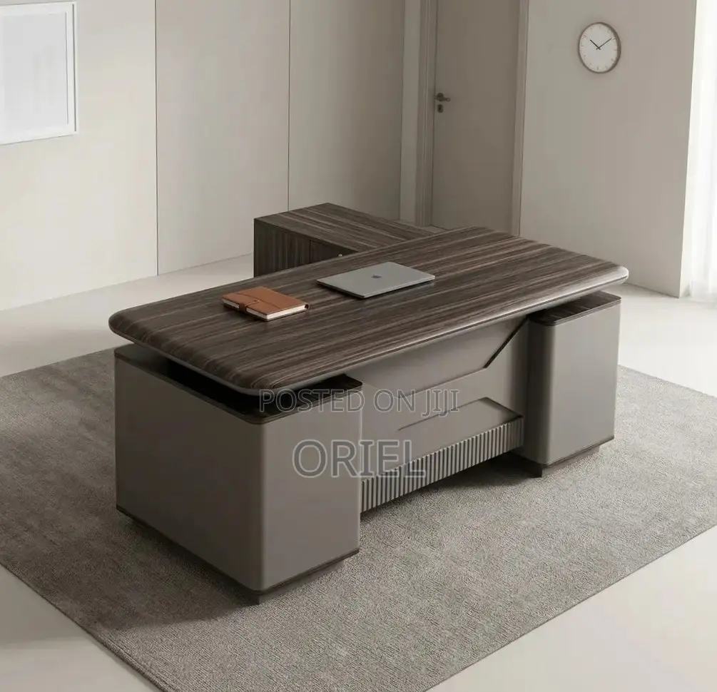 Office Desk : 1600mm Executive Office Black Table