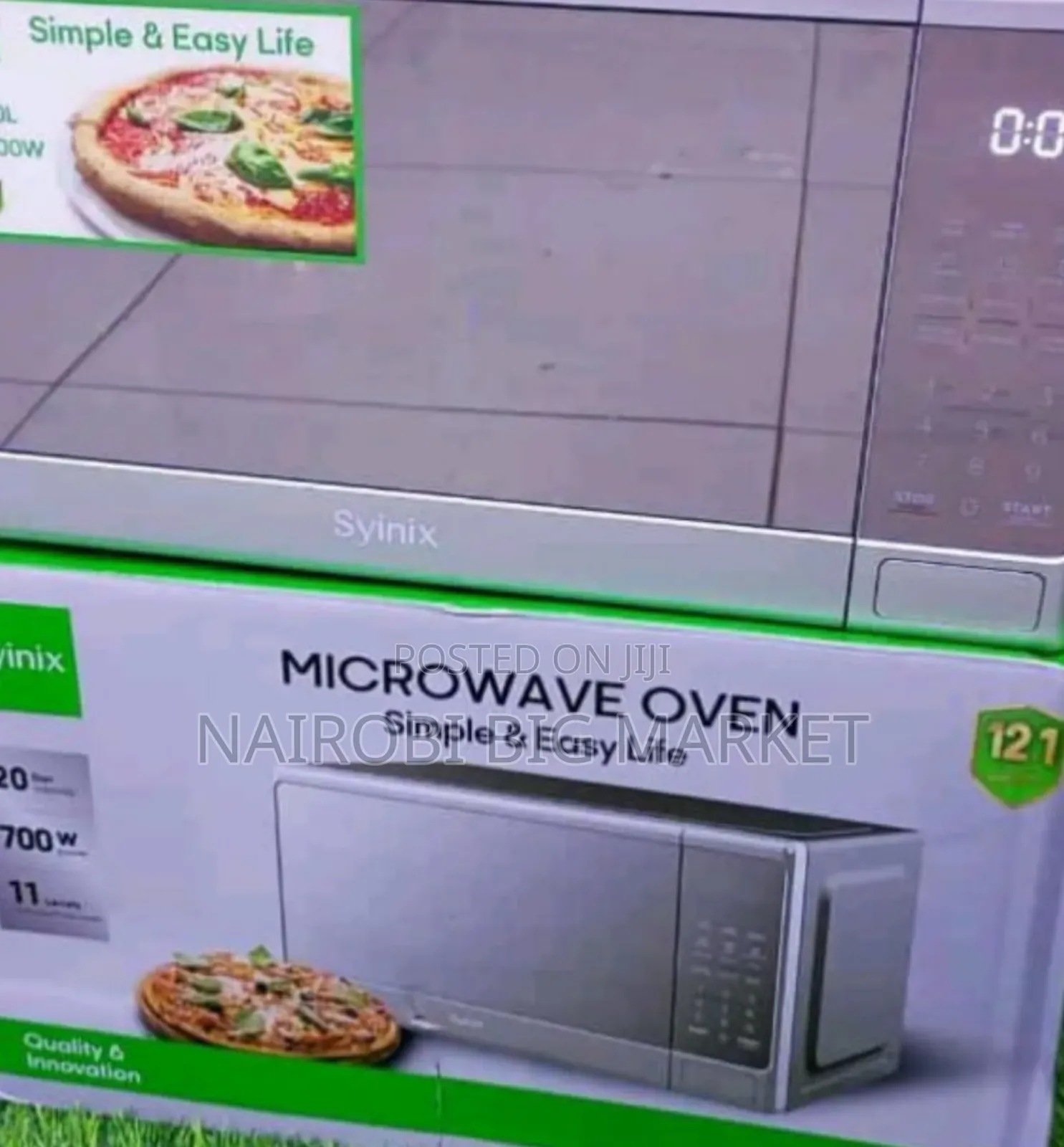 Syinix Microwave Digital Silver 20l