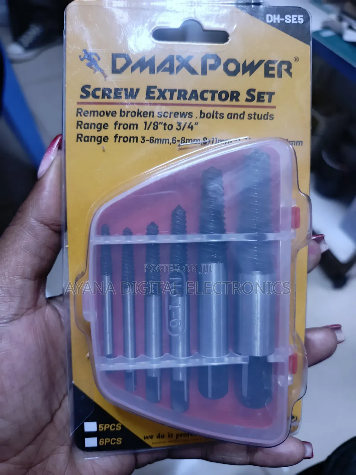 Dmax Screw Extractor Set 6pcs / Screw Extractor