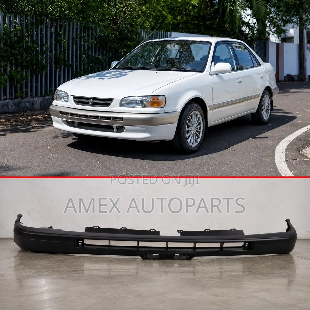 Front Bumper Upper Toyota Corolla Ae110 1996 Onwards