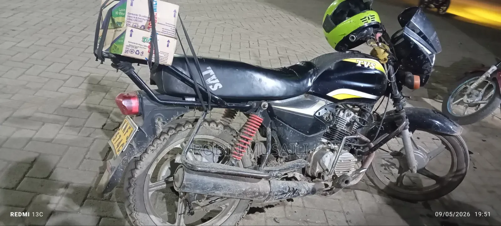 TVS HLX Plus ES 2019 Black