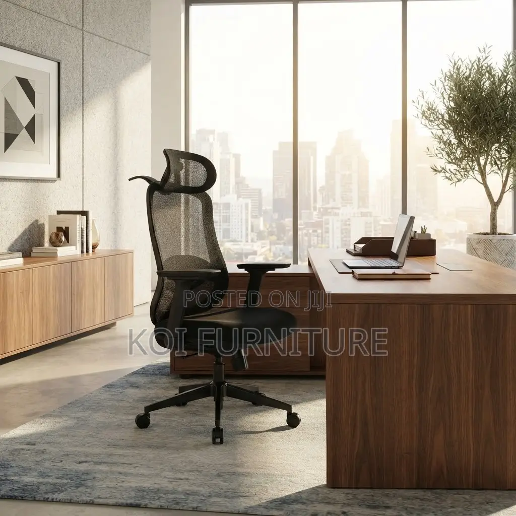Office Chair; Ergonomic High Back Mesh Adjustable Office Seats