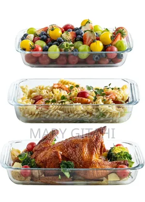 3pcs Glass Oven Baking Trays
