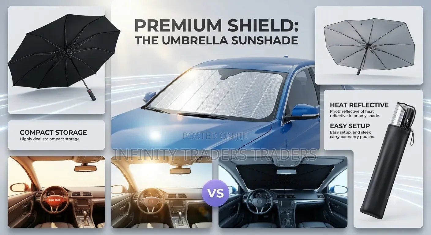 Car Dashboard Umbrella Sunvisor Windscreen Cover