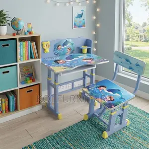 Home Desk; Kids School Adjustable Learning Centre Desk Chair Set