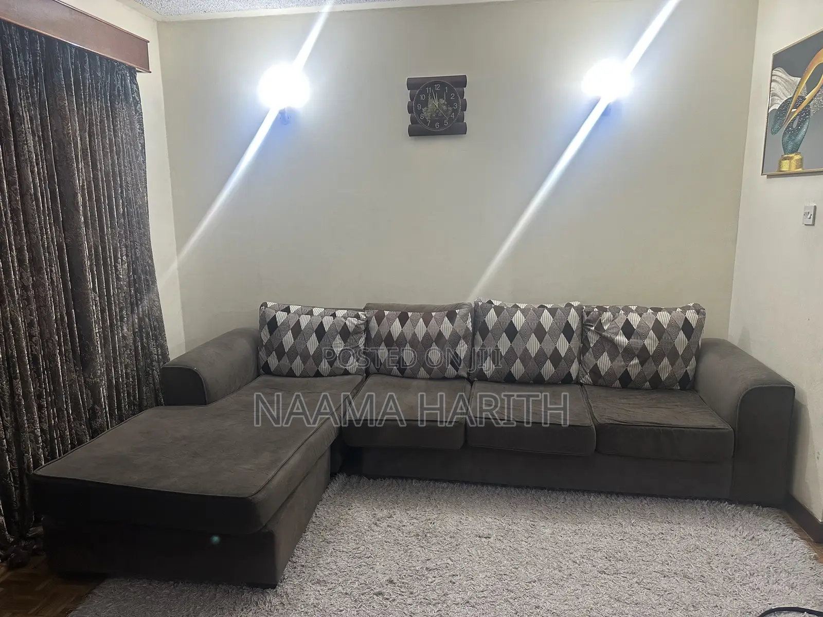 Modern L-Shaped Sofa Set