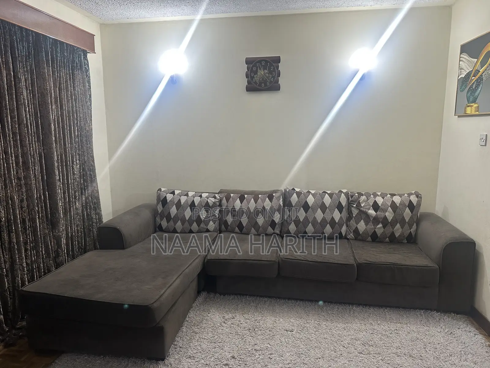 Modern L-Shaped Sofa Set