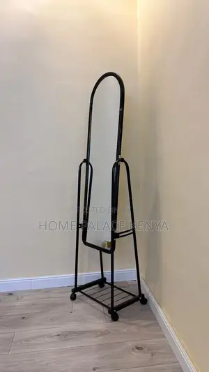 Bedroom Mirror; Modern Standing Dressing Mirror With Built-in Storage