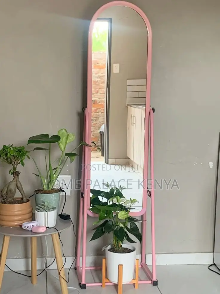 Bedroom Mirror; Modern Standing Dressing Mirror With Built-in Storage