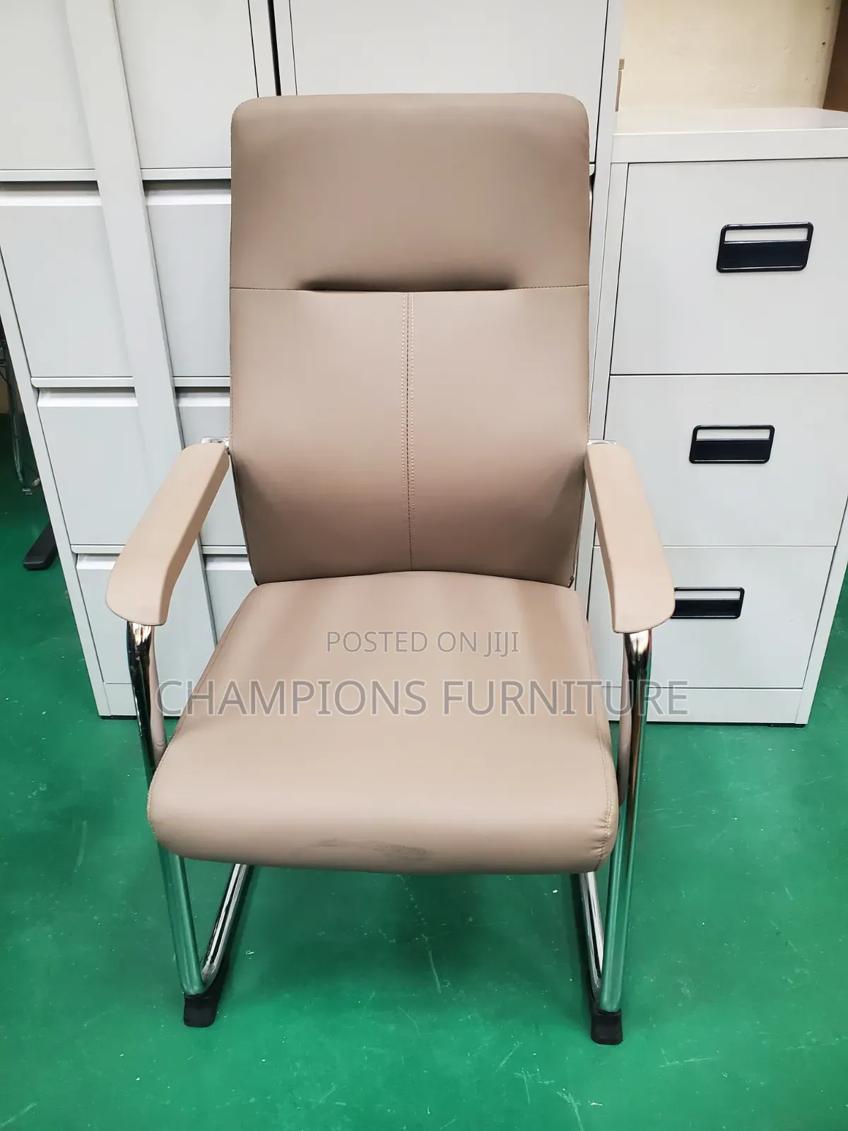 Beige Comfortable Visitors/Boardroom Chair