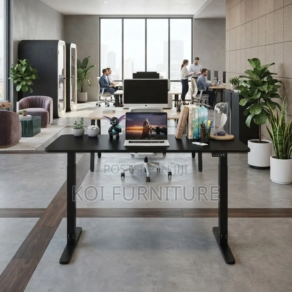 Office Desk; 1200MM Studio Black Home Gamers Adjustable Desk