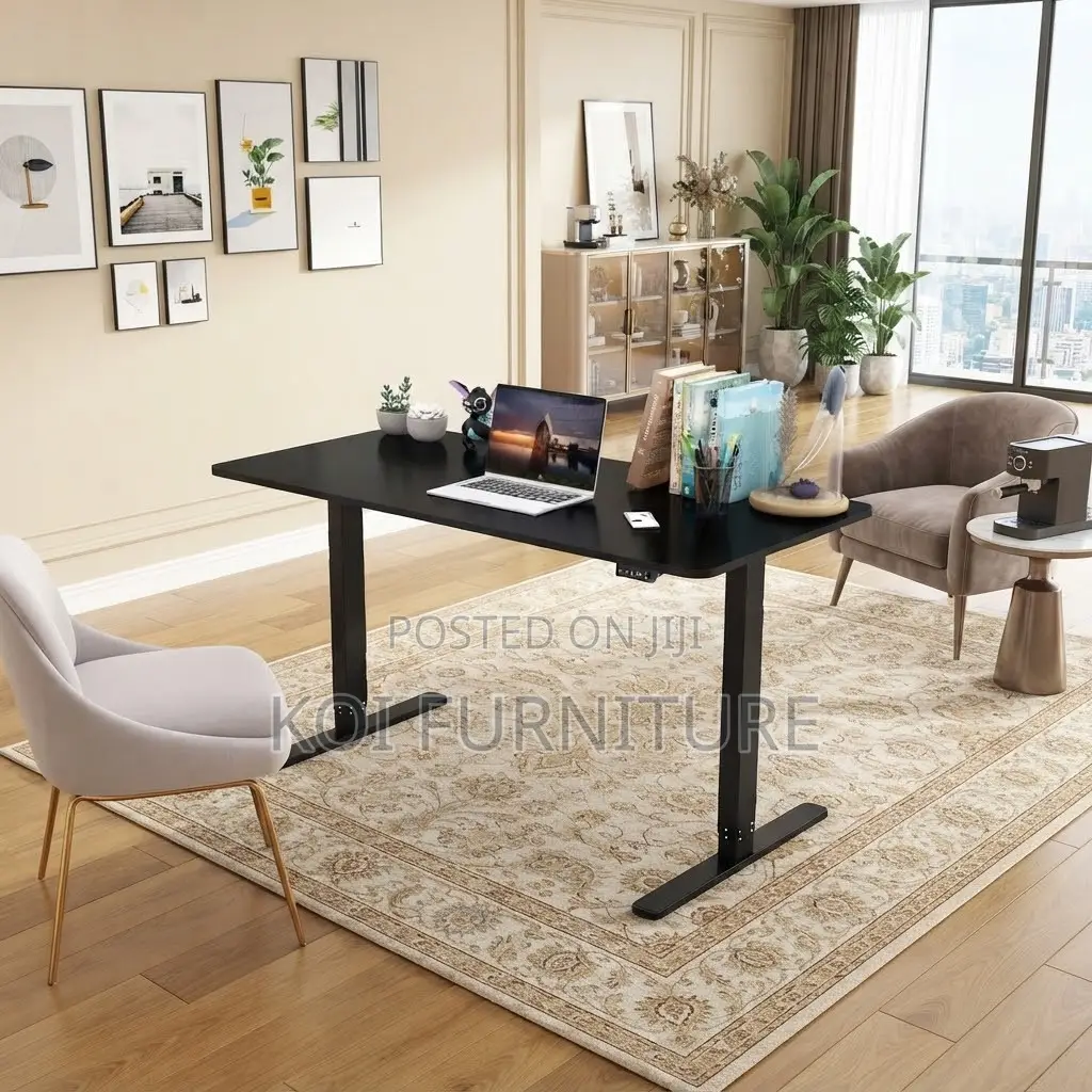 Office Desk; 1200MM Studio Black Home Gamers Adjustable Desk