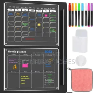 2pc Magnetic Fridge Planners Set