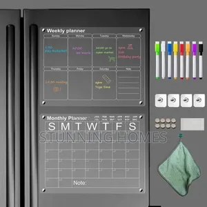 2pc Magnetic Fridge Planners Set