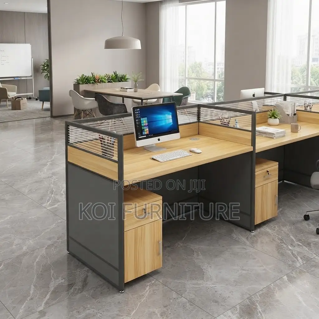 Office Workstation; Brown 1.2m One User Office Workstation