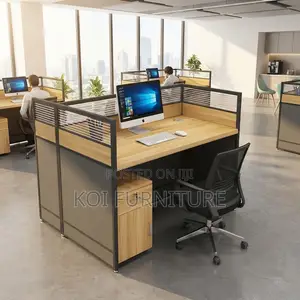Office Workstation; Brown 1.2m One User Office Workstation