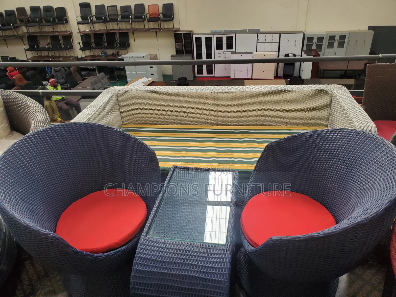 The Navy Soltice Patio Set