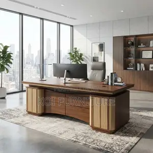 Office Desk; 1.4 Meters Golden Office Boss Desk