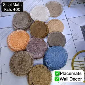 Hand Wooven Sisal Mat -Natural Decorative Table,and Wall Mats