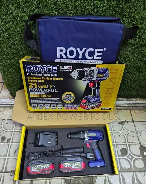 Royce 21V Cordless Electric Impact Drill Kit