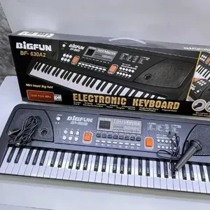 61 Keys Electric Piano With Microphone and Charging Cable