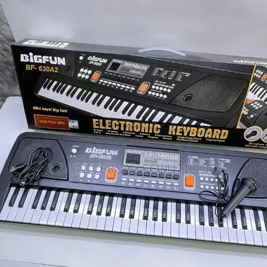61 Keys Electric Piano With Microphone and Charging Cable