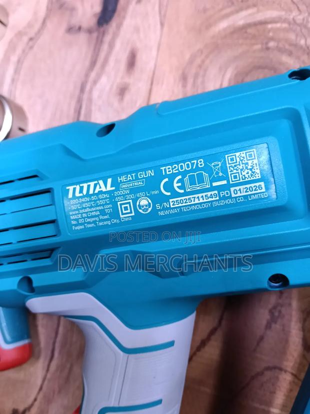Total Heat Gun 2000 Watts 60Hz 550°C Max Temperature - thumbnail 4