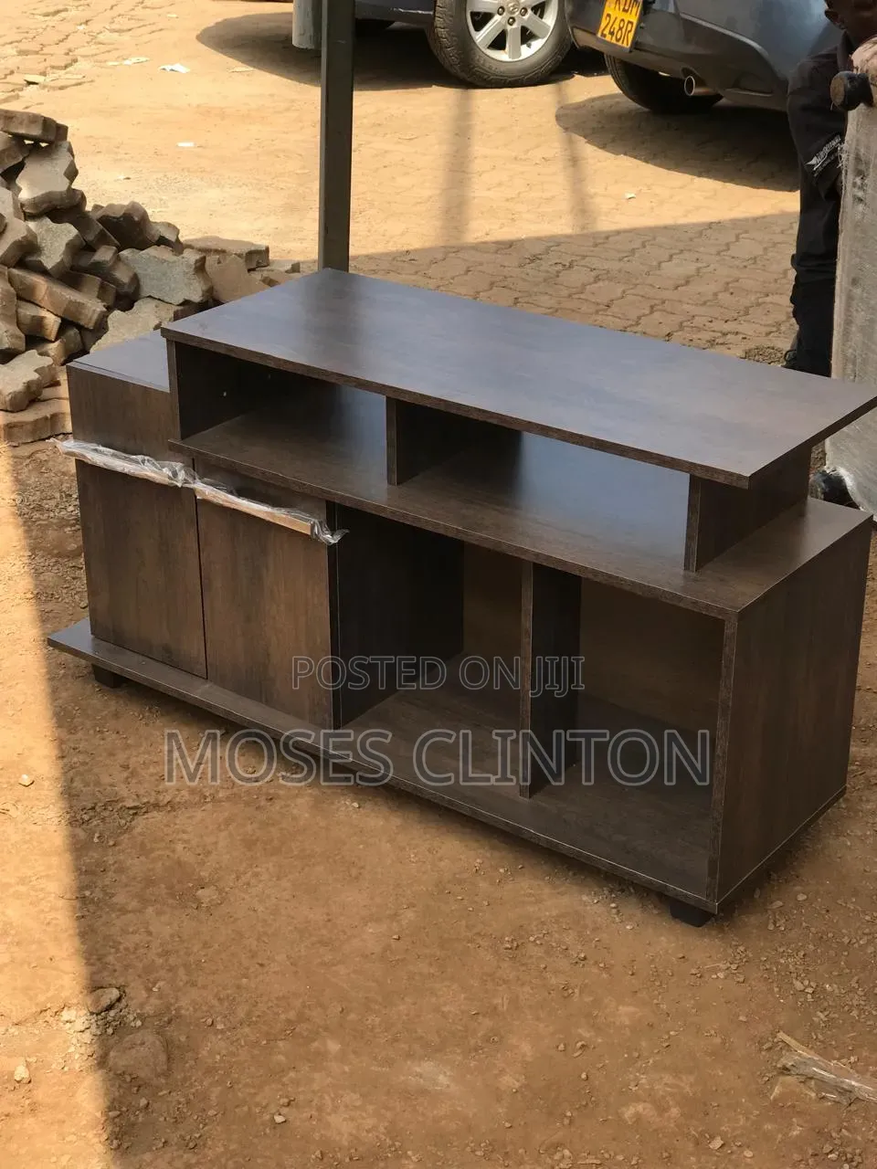 A White TV Stand 2m Long