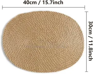 Woven Placemats Table Oval Shape Place Mat