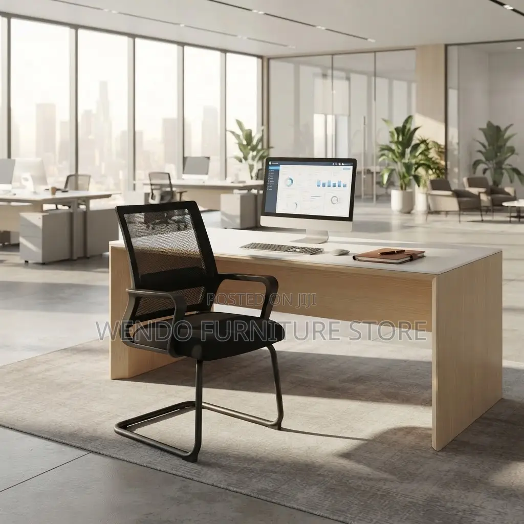 Office Chairs; Mesh Office Visitors Reception Chair With Sledd Base