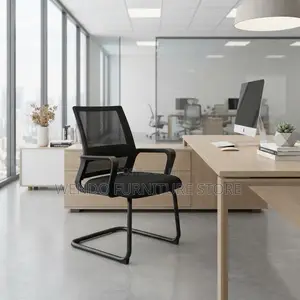 Office Chairs; Mesh Office Visitors Reception Chair With Sledd Base
