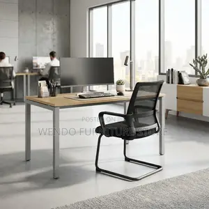 Office Chairs; Mesh Office Visitors Reception Chair With Sledd Base