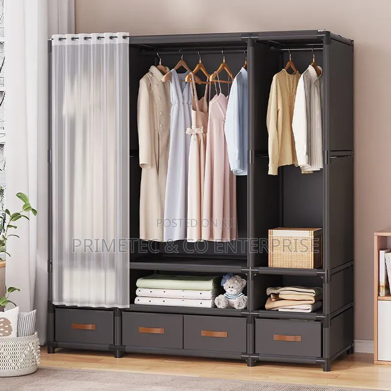 Elegant Heavy Duty Metallic Wardrobe