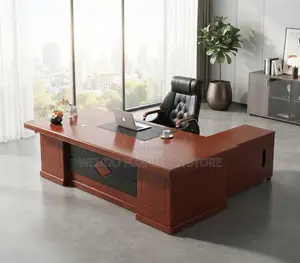 Office Desk; 1800MM Executive Office Desk With Stationery Pedestal