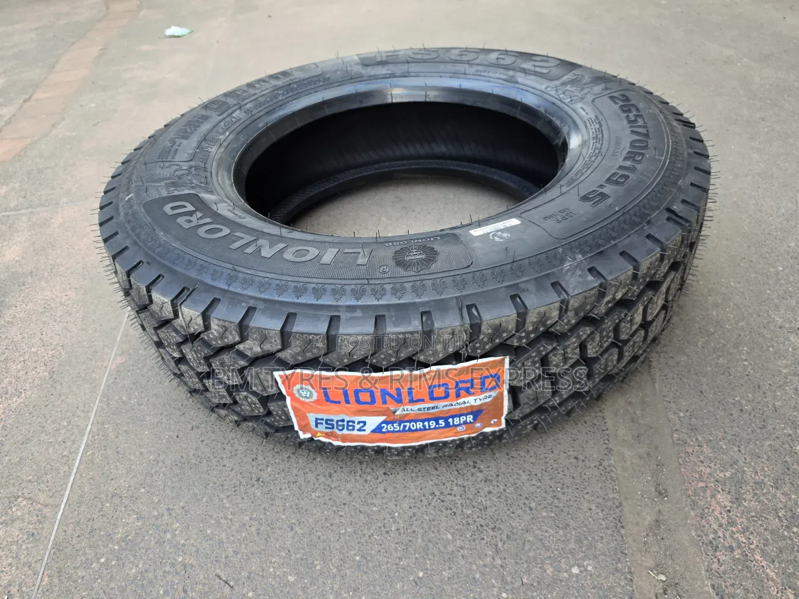 265 /70 R19. 5 LIONLORD TIRES (Diff) Commercial.